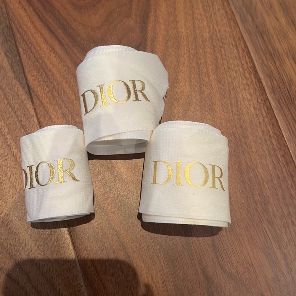 3 pack of Dior Ribbons Matte. Unique ribbons in matte.